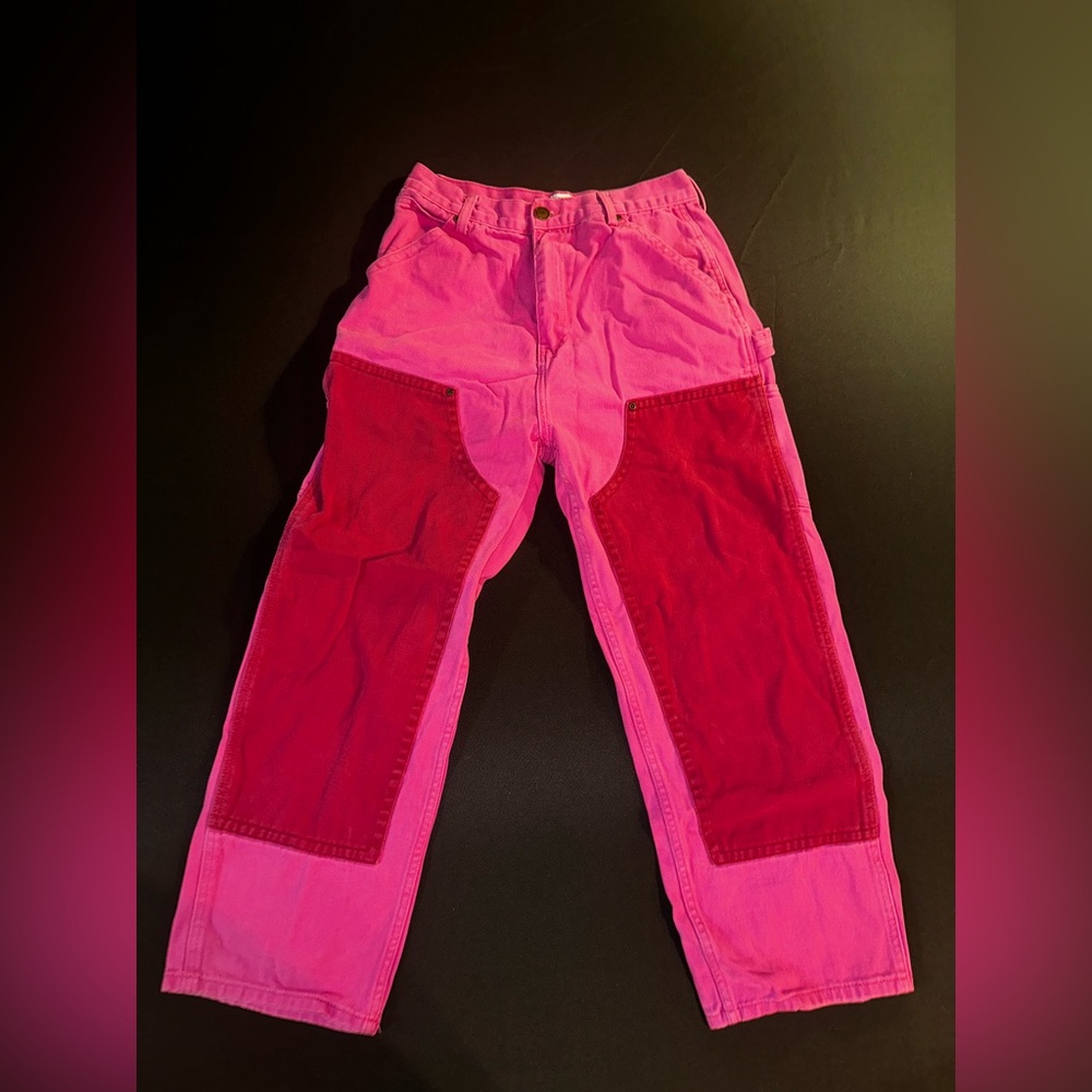 Womens Pink and Red Pants